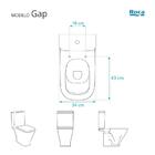 Assento Sanitário Com Fechamento Lento Gap Branco Para Vaso R