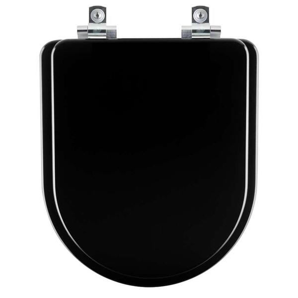 Assento Sanitário Com Fechamento Lento Link Ébano (preto) Par
