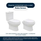 Assento Sanitário Com Fechamento Lento Lyon Branco Para Vaso