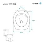 Assento Sanitário Com Fechamento Lento Perola Branco Para Vas