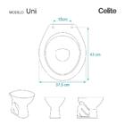 Assento Sanitário Com Fechamento Lento Uni Branco Para Vaso C