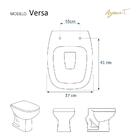 Assento Sanitário Com Fechamento Lento Versa Branco Para Vaso