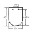 Assento Sanitário Com Queda Amortecida Beyond Roca Café Fosco