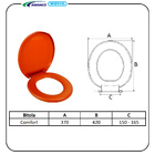 Assento Sanitario Comfort Oval Amanco Caramelo