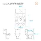 Assento Sanitario Contemporary Ocre (marrom) Para Vaso Hervy