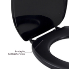 Assento Sanitário Convencional AAL13 Plus Preto Sensea
