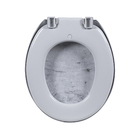 Assento Sanitário Convencional Almofadado TPK Branco Marmorizado Fechamento Comum Astra