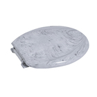 Assento Sanitário Convencional Almofadado TPK Branco Marmorizado Fechamento Comum Astra