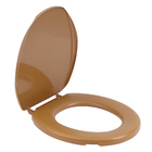 Assento Sanitário Convencional Polipropileno Almofadado Fechamento Comum Caramelo Sensea