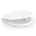 Assento Sanitário Convencional Polipropileno Almofadado Branco Fechamento Comum Confort Incepa