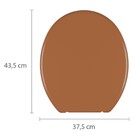 Assento Sanitário Convencional Plástico Caramelo Claro Fechamento Comum