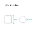 Assento Sanitário Convencional Cristal E Lixeira Decorado Bei