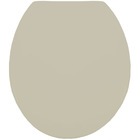 Assento Sanitário Universal  Oval Diamantina Ou Sabará Em Polipropileno Com Fechamento Convencional Areia  Tupan