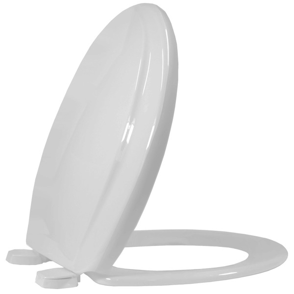 Assento Sanitário Universal  oval Exportação Plus em Polipropileno com Fechamento Convencional Cinza Claro/Prata Tupan