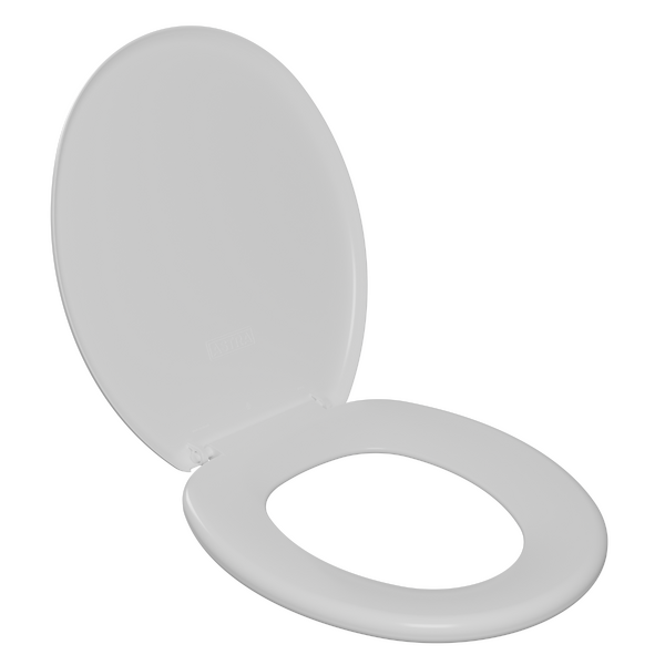 Assento Sanitário Convencional com Fechamento Comum Oval Plástico Cinza Astra
