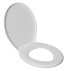 Assento Sanitário Convencional com Fechamento Comum Oval Plástico Branco Astra