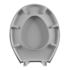 Assento Sanitário Convencional com Fechamento Comum Oval Plástico Cinza Astra