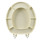 Assento Sanitário Convencional com Fechamento Comum Oval Plástico Bege Astra