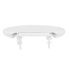 Assento Sanitário Convencional com Fechamento Comum Oval Polipropileno Branco Celite