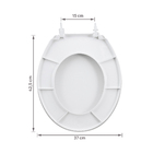 Assento Sanitário Convencional com Fechamento Comum Oval Polipropileno Branco Celite