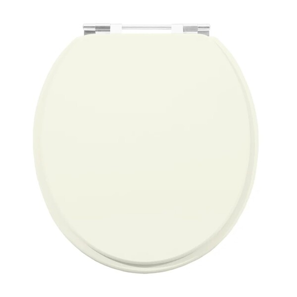 Assento Sanitário Convencional com Fechamento Comum Oval em Madeira Bege Sicmol