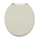 Assento Sanitário Convencional com Fechamento Comum Oval em Plástico BegeSicmol