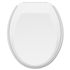 Assento Sanitário Convencional com Fechamento Comum Oval em Polipropileno Branco Tupan