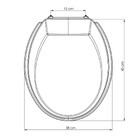Assento Sanitário Convencional com Fechamento Comum Oval em Polipropileno Branco Tupan