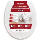 Assento Sanitário Convencional com Fechamento Suave Oval  Polipropileno  Branco Mebuki