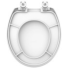 Assento Sanitário Convencional com Fechamento Suave Ova em Polipropileno Branco Tupan