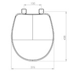 Assento Sanitário Convencional Fechamento Suave Oval em Resina Branco Tupan