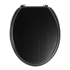 Assento Sanitário Convencional Kenia Madeira Preto Sensea