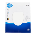 Assento Sanitário Convencional Madeira Moldada Branco POP Sensea