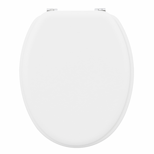 Assento Sanitário Convencional Madeira Moldada Branco POP Sensea