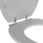 Assento Sanitário Convencional MDF Cinza Fechamento Comum Sensea