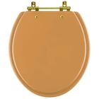 Assento Sanitário Convencional Oval Amarelo Terra Para Vaso C