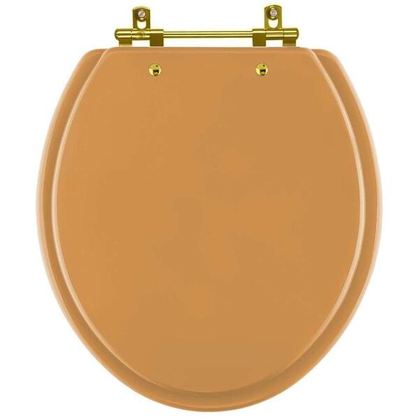 Assento Sanitário Convencional Oval Amarelo Terra Para Vaso C