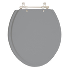 Assento Sanitario Convencional Oval Cinza Escuro Para Vaso Ic