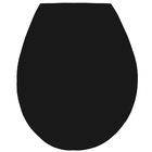 Assento Sanitário Universal  Oval Luxo Resina Termofixa Com Fechamento Convencional Preto Tupan