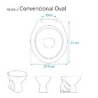 Assento Sanitário Convencional Oval Pergamon Para Vaso Celite