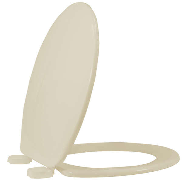 Assento Sanitário Universal Oval Premium Em Polipropileno Com Fechamento Convencional Creme Tupan