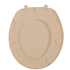 Assento Sanitário Universal  Oval Premium Em Polipropileno Com Fechamento Convencional Rosato/Pessego Tupan