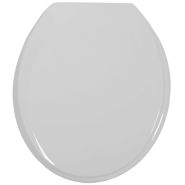 Assento Sanitário Universal  Oval Prime Em Polipropileno Com Fechamento Convencional Cinza Prata Tupan