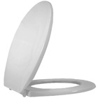 Assento Sanitário Universal  Oval Prime Em Polipropileno Com Fechamento Convencional Cinza Prata Tupan