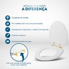 Assento Sanitário Convencional Oval Universal Cinza Escuro Co