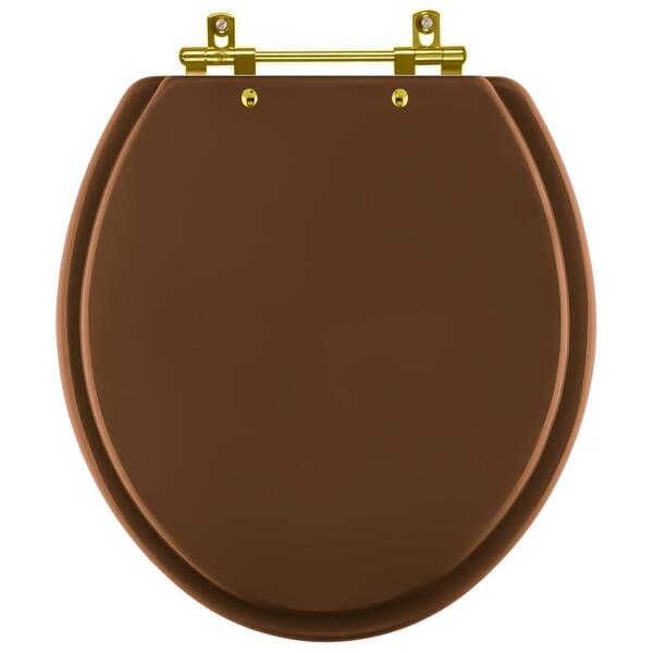 Assento Sanitário Convencional Oval Universal Ocre Com Ferrag