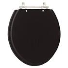 Assento Sanitário Convencional Oval Universal Preto