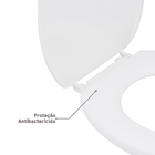 Assento Sanitário Convencional Almofadado Perfumado Polipropileno Branco Sensea