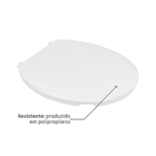 Assento Sanitário Convencional Almofadado Perfumado Polipropileno Branco Sensea