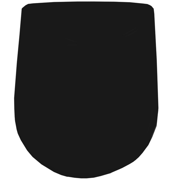 Assento Sanitário Luna Em Resina Termofixa Com Fechamento Convencional Preto Tupan